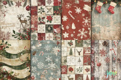 Vintage Christmas Paper Sublimation Bundle Product Image 4