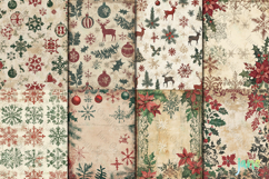 Vintage Christmas Paper Sublimation Bundle Product Image 5