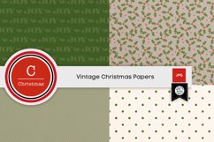 Vintage Christmas Digital Scrapbook Kit Product Image 7