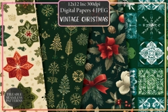 Vintage Christmas Pattern Product Image 1