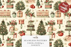 Vintage Christmas Pattern Winter Print Paper JPG Santa Gift  ornament  junk journaling scrapbooking paper collage files gift wrap tumbler sublimation background  Christmas Digital paper, christmas holiday pattern, seamless christmas scrapbooking, winter t