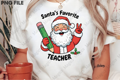 Vintage Christmas Png Santa Teacher Product Image 2