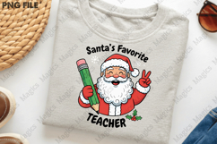 Vintage Christmas Png Santa Teacher Product Image 3