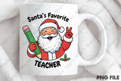 Vintage Christmas Png Santa Teacher Product Image 4