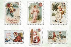 Vintage Christmas Postcard Clipart Bundle Product Image 2
