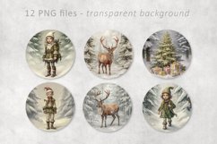 Christmas Vintage Circles for Coasters Product Image 4