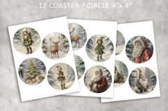 Christmas Vintage Circles for Coasters Product Image 2