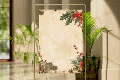 Vintage Christmas Digital Paper Bundle, Christmas Background Product Image 4