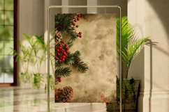 Vintage Christmas Digital Paper Bundle, Christmas Background Product Image 4