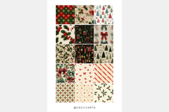 Vintage Christmas Seamless Patterns Product Image 3