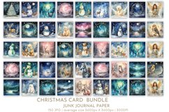 150 Christmas Card Winter Papers | Digital Paper JPG Product Image 3
