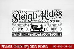 Sleigh rides 25c per ride warm blankets hot cocoa cookies Product Image 1