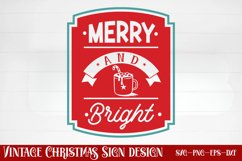 Merry and bright SVG Product Image 1