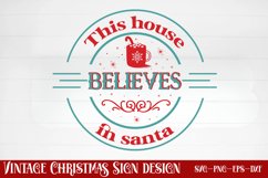 This house believes in the santa SVG, Christmas SVG Product Image 1