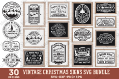 Vintage Christmas Signs Svg Bundle Product Image 1