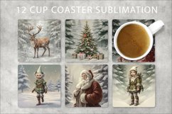 Christmas Vintage Square Coaster Bundle Product Image 2