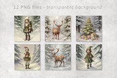 Christmas Vintage Square Coaster Bundle Product Image 3