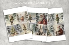 Christmas Vintage Square Coaster Bundle Product Image 5