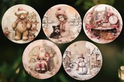 Vintage Christmas Ornament Bundle / Vintage Sublimation Png Product Image 4
