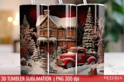 Christmas sublimation design being used as a christmas tumbler wrap print