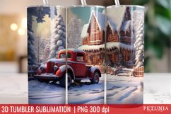 Christmas sublimation design being used as a christmas tumbler wrap print