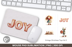 Vintage Christmas Toys Mouse Pad Product Image 1