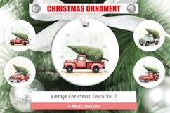 Vintage Christmas Truck Ornament Product Image 1