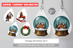 Earring Vintage Christmas Product Image 1