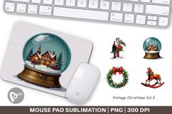 Mouse Pad Vintage Christmas Product Image 1