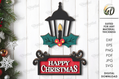Vintage Christmas Wall Decors Bundle Lasercut. Christmas SVG Product Image 9