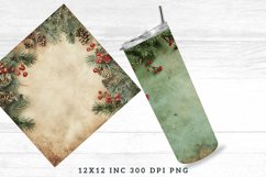 Vintage Christmas Digital Paper Bundle, Christmas Background Product Image 5