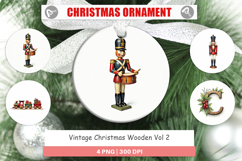 Christmas Wooden Toys Ornament Product Image 1