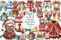 Vintage Christmas Woolen Sublimation Product Image 1
