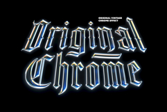 Vintage Chrome Text Effect Product Image 1
