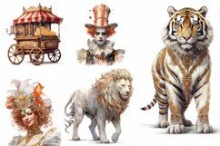 Vintage Carnival Clipart Bundle, Carnival Png, Set of 10 Png Product Image 4