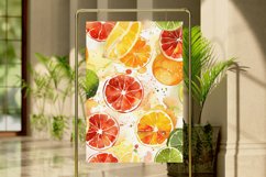 Vintage Citrus Digital Paper Bundle Product Image 4