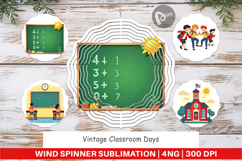 Wind Spinner Vintage Classroom Product Image 1