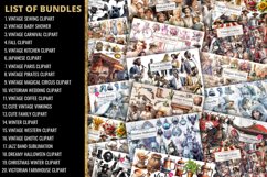 Vintage &amp; Charm Clipart Huge Bundle, 400 Elements Big Bundle Product Image 2