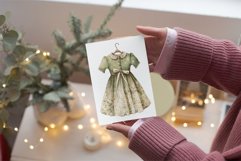 Vintage Dresses Watercolour clipart Product Image 4