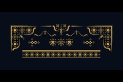 Vintage collection element floral ornament design vector Product Image 2