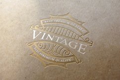 Luxury Vintage logo elegant flourishes line art Product Image 3
