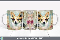 GorgeousDecoupage Corgis Mug Wrap design.