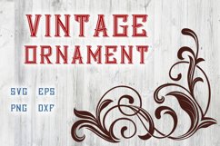 vintage corner ornament svg