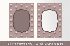 Hand-Drawn Vintage Cottagecore Floral Frame Clipart Product Image 2
