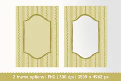 Hand Drawn Vintage Cottagecore Frame PNG Clipart Product Image 2