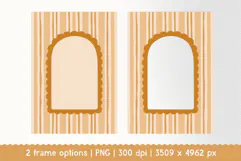 Hand Drawn Vintage Cottagecore Arch Photo Frame Product Image 2