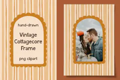 Hand Drawn Vintage Cottagecore Arch Photo Frame Product Image 1