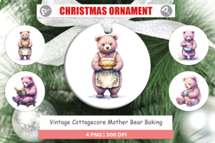 Cottagecore Bear Baking Ornament Product Image 1