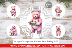 Cottagecore Bear Baking Wind Spinner Product Image 1