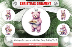 Cottagecore Bear Baking Ornament Product Image 1